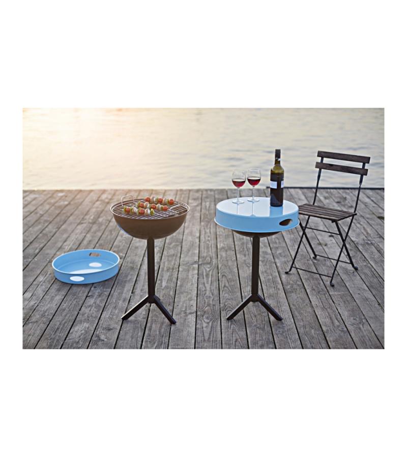 Barbecue tafel blauw